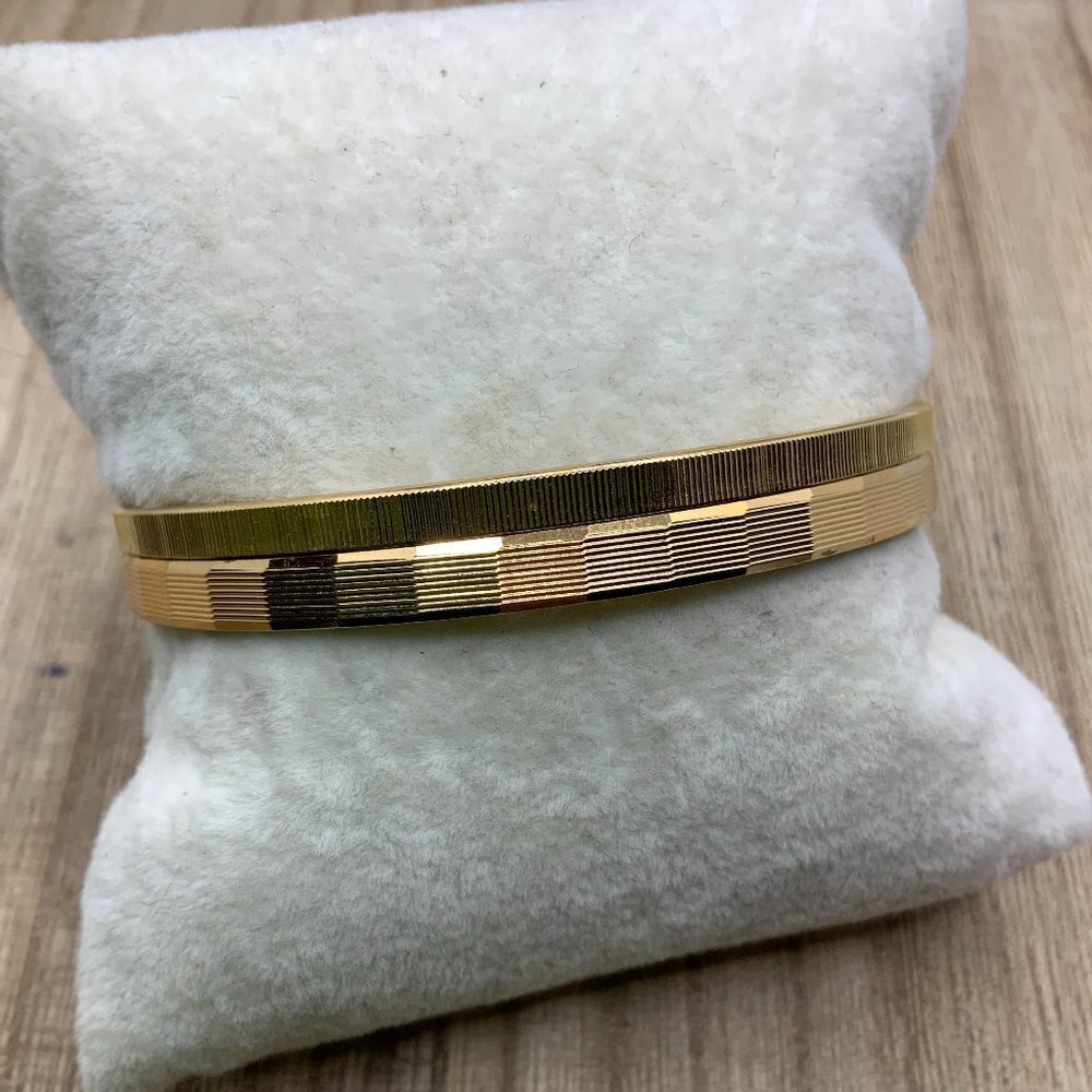 Monet Bundle Gold Tone Bangle Bracelet